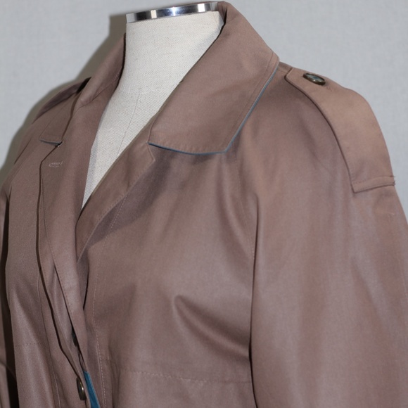 London Fog Double Breasted Trench Coat & Vest - Picture 8 of 16